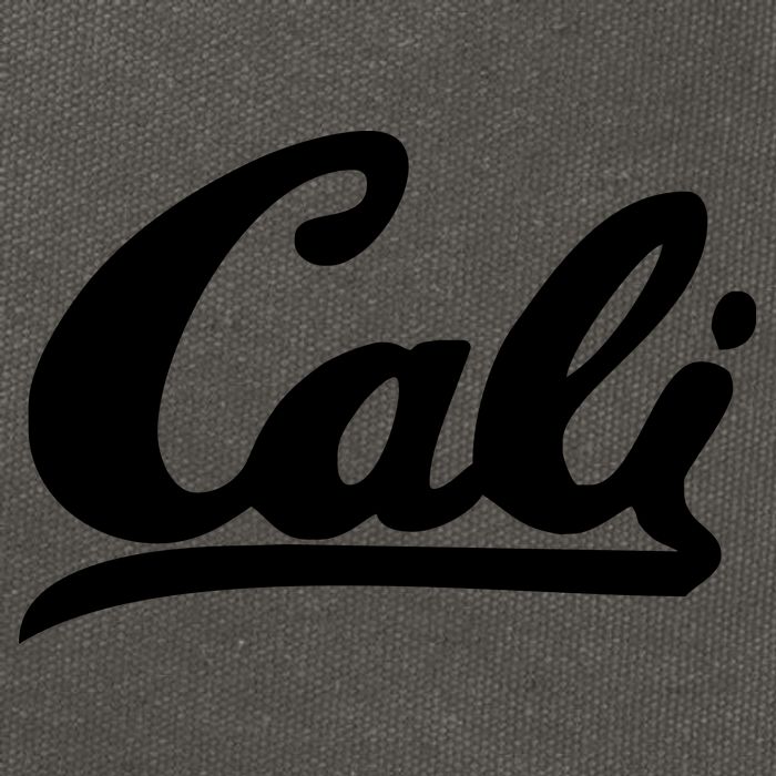 CALI Black Cotton Canvas Backpack