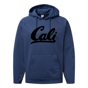 CALI Black Performance Fleece Hoodie