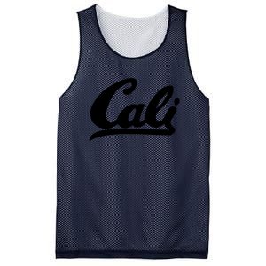 CALI Black Mesh Reversible Basketball Jersey Tank