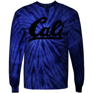 CALI Black Tie-Dye Long Sleeve Shirt