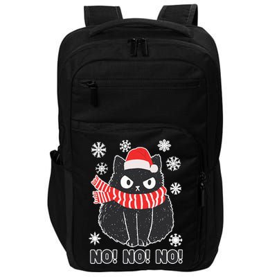 Cute Black Cat Xmas Christmas Xmas Outfit Impact Tech Backpack