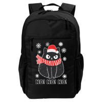 Cute Black Cat Xmas Christmas Xmas Outfit Daily Commute Backpack