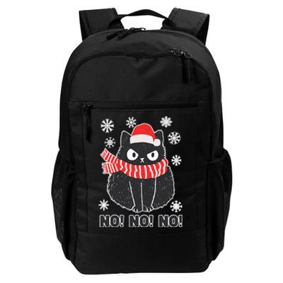 Cute Black Cat Xmas Christmas Xmas Outfit Daily Commute Backpack