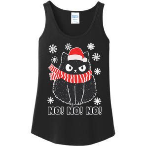 Cute Black Cat Xmas Christmas Xmas Outfit Ladies Essential Tank