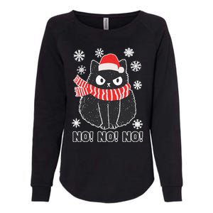 Cute Black Cat Xmas Christmas Xmas Outfit Womens California Wash Sweatshirt