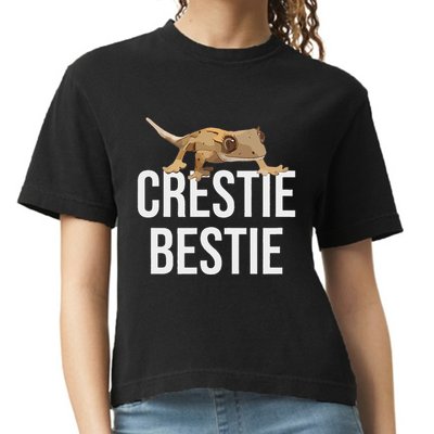 Crestie Bestie Crested Gecko Reptile Lizard Pet Lover Gift Comfort Colors Boxy T-Shirt