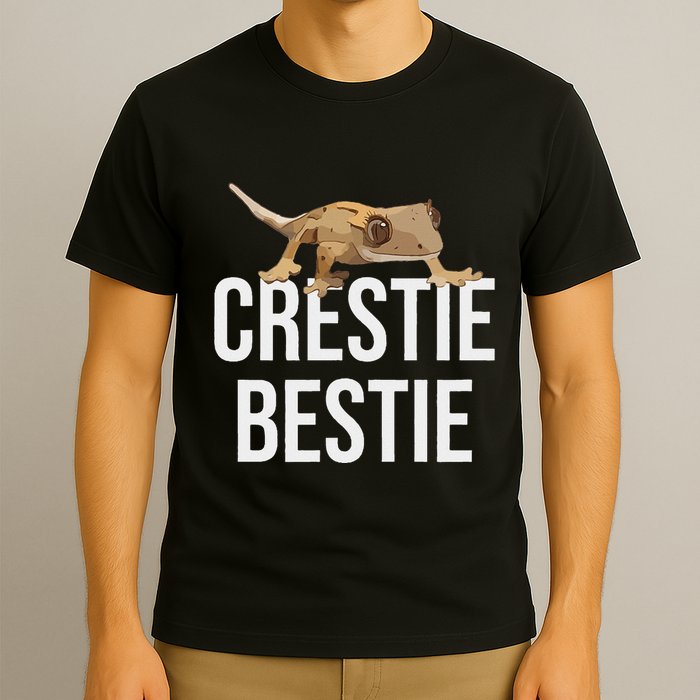 Crestie Bestie Crested Gecko Reptile Lizard Pet Lover Gift T-Shirt