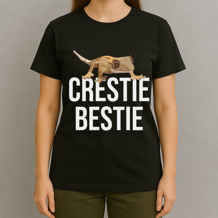 Crestie Bestie Crested Gecko Reptile Lizard Pet Lover Gift T-Shirt
