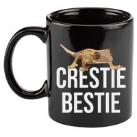Crestie Bestie Crested Gecko Reptile Lizard Pet Lover Gift 11oz C Handle Ceramic Mug