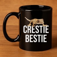Crestie Bestie Crested Gecko Reptile Lizard Pet Lover Gift 11oz C Handle Ceramic Mug