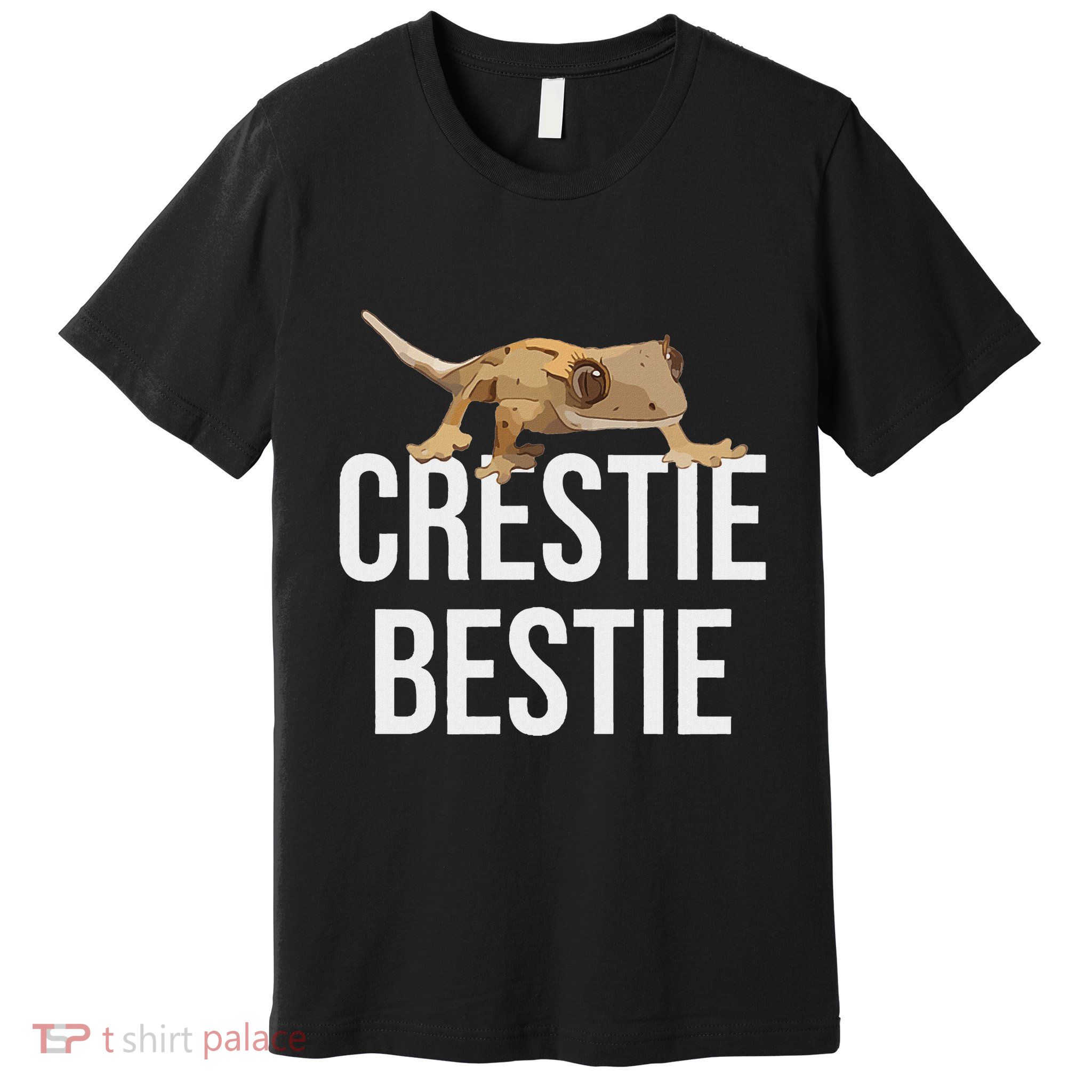 Crestie Bestie Crested Gecko Reptile Lizard Pet Lover Gift Premium T-Shirt