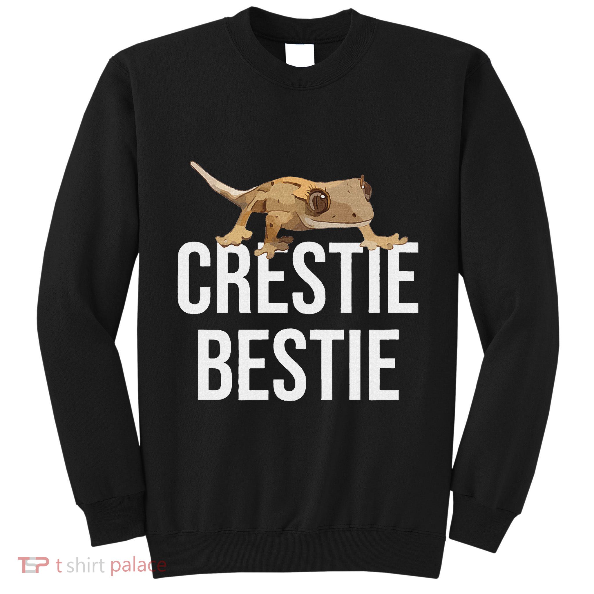 Crestie Bestie Crested Gecko Reptile Lizard Pet Lover Gift Tall Sweatshirt