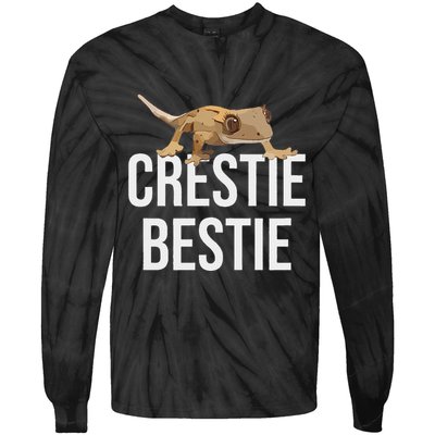 Crestie Bestie Crested Gecko Reptile Lizard Pet Lover Gift Tie-Dye Long Sleeve Shirt