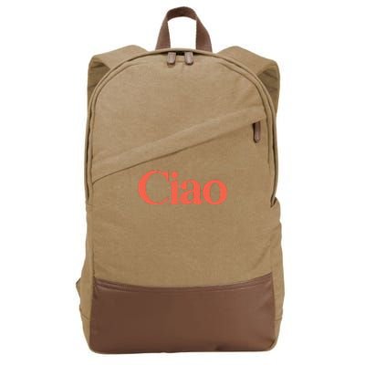 Ciao Bella Cotton Canvas Backpack