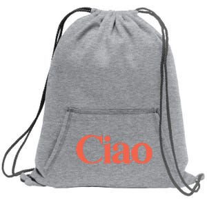 Ciao Bella Sweatshirt Cinch Pack Bag