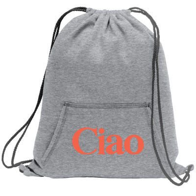 Ciao Bella Sweatshirt Cinch Pack Bag