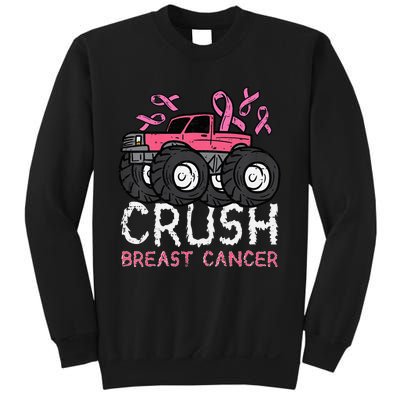 Crush Breast Cancer Awareness Monster Truck Sweatshirt