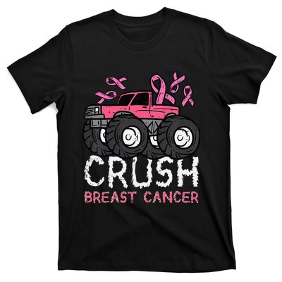 Crush Breast Cancer Awareness Monster Truck T-Shirt