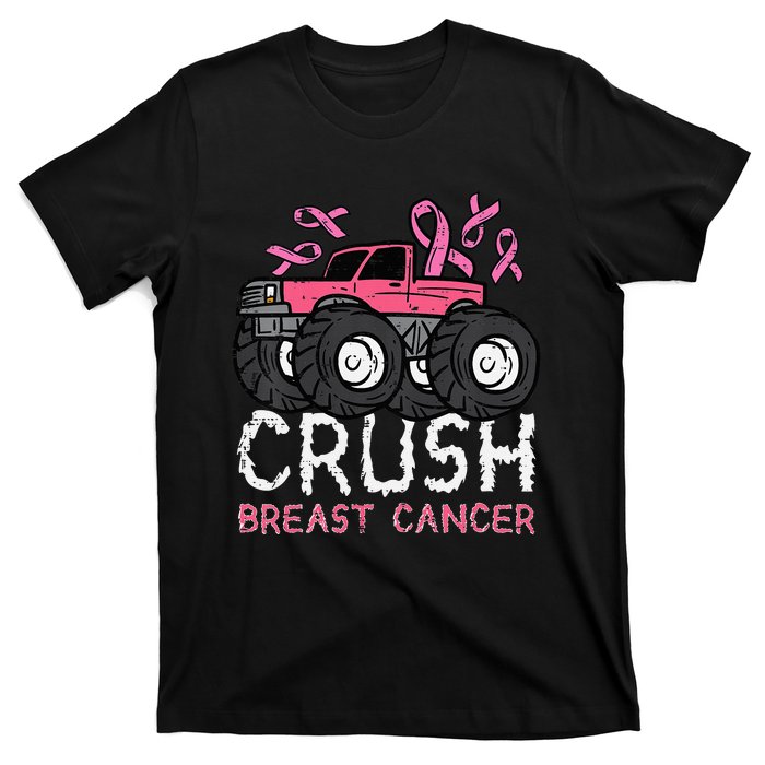 Crush Breast Cancer Awareness Monster Truck T-Shirt