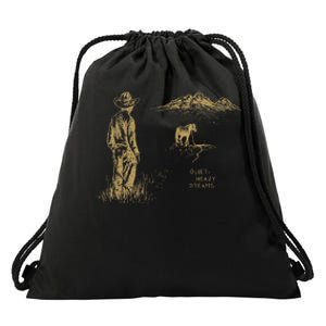 Cowboy Boots Classic Horseback Lyrics Music Dreams Drawstring Bag