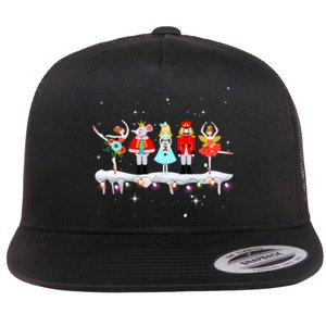 Christmas Ballet Clara Mouse King Princess Nutcracker Flat Bill Trucker Hat