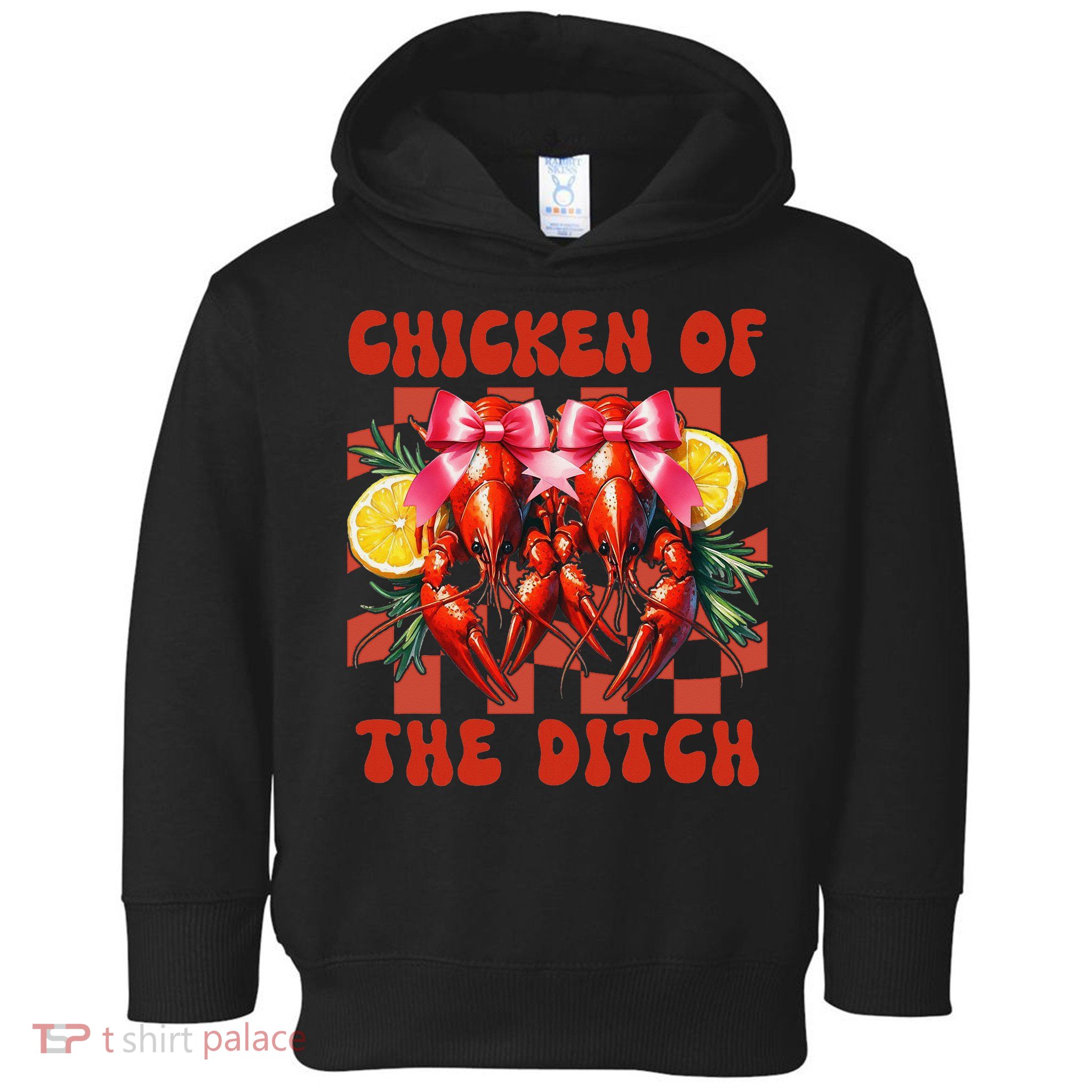 Crawfish Boil Coquette Bow Cajun Seafood Chicken Of Ditch Toddler Hoodie