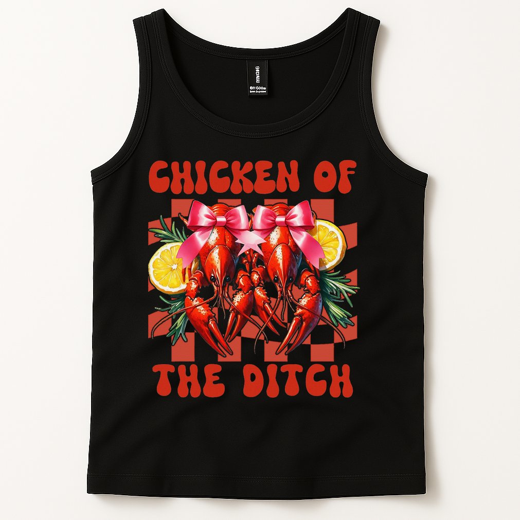 Crawfish Boil Coquette Bow Cajun Seafood Chicken Of Ditch Tank Top