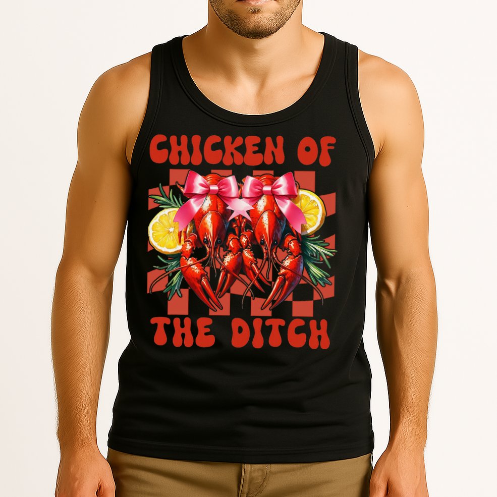 Crawfish Boil Coquette Bow Cajun Seafood Chicken Of Ditch Tank Top