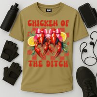 Crawfish Boil Coquette Bow Cajun Seafood Chicken Of Ditch Cooling Performance Crew T-Shirt