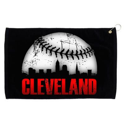 Cleveland Baseball City Skyline Grommeted Golf Towel