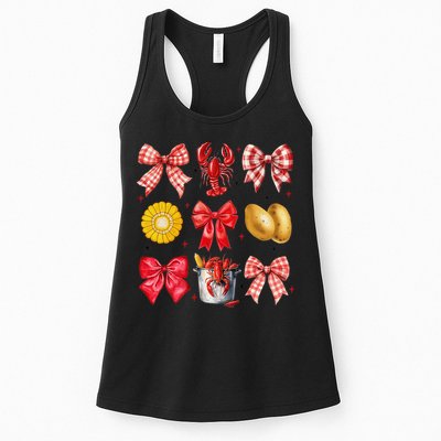 Coquette Bow Crawfish Boil Girl Aesthetic Funny Girl Women Womens Tank Top
