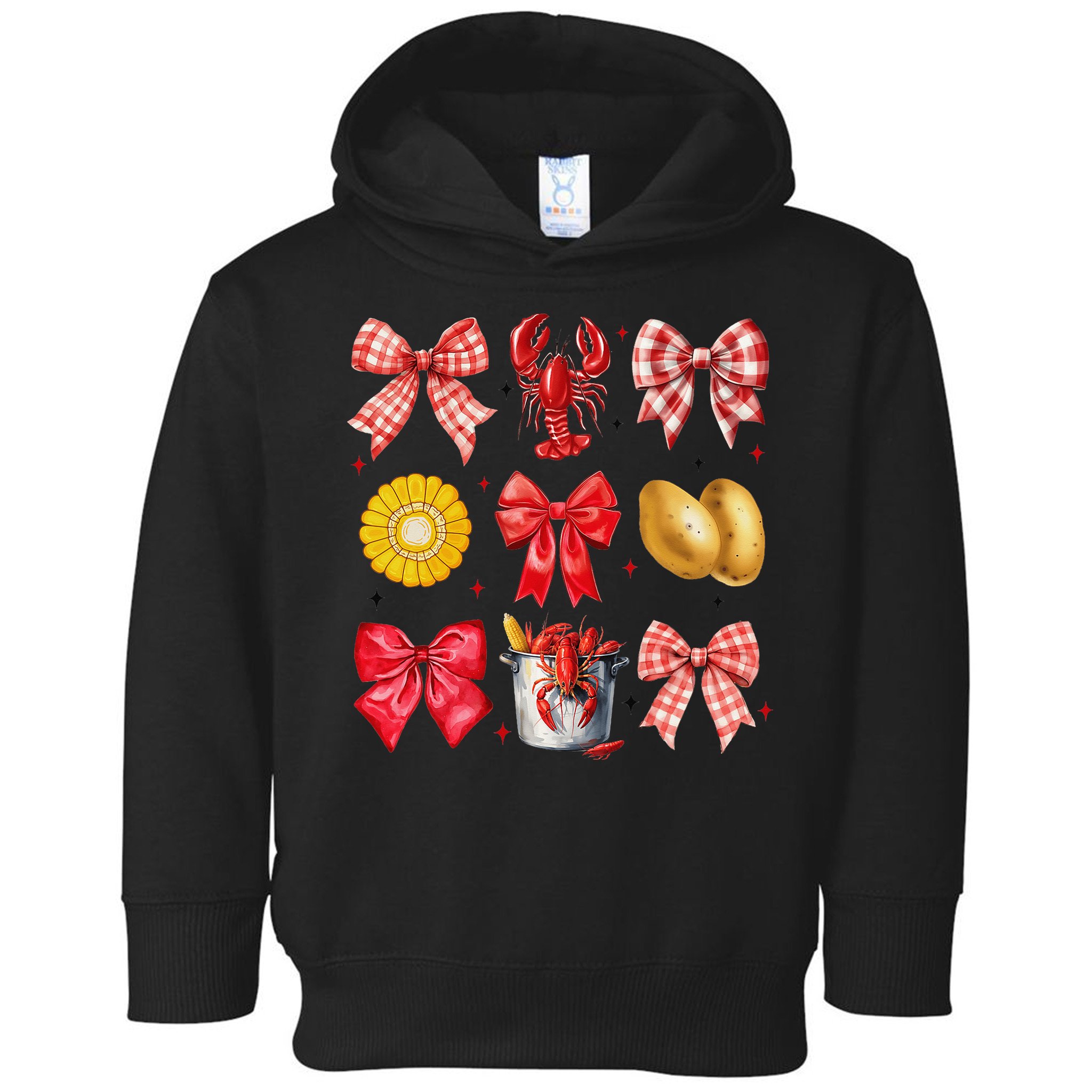 Coquette Bow Crawfish Boil Girl Aesthetic Funny Girl Women Toddler Hoodie