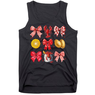 Coquette Bow Crawfish Boil Girl Aesthetic Funny Girl Women Tank Top