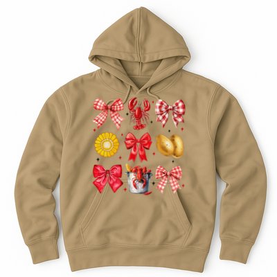 Coquette Bow Crawfish Boil Girl Aesthetic Funny Girl Women Hoodie