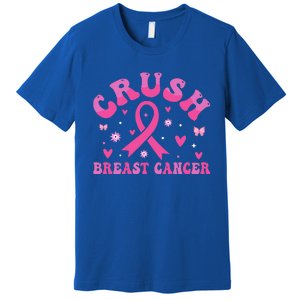 Crush Breast Cancer Awareness Bling Pink Ribbon Premium T-Shirt