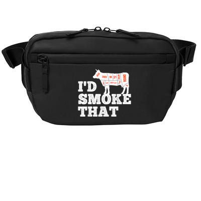 Chef Butcher Cook BBQ I'd Smoke That Funny Barbecue Cow Crossbody Pack