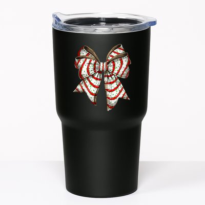 Coquette Bow Christmas Tree Cake Christmas Vibes Tumbler