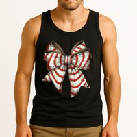 Coquette Bow Christmas Tree Cake Christmas Vibes Tank Top