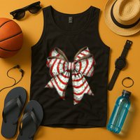 Coquette Bow Christmas Tree Cake Christmas Vibes Tank Top