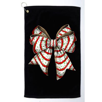 Coquette Bow Christmas Tree Cake Christmas Vibes Golf Towel