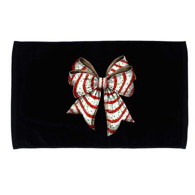 Coquette Bow Christmas Tree Cake Christmas Vibes Microfiber Hand Towel
