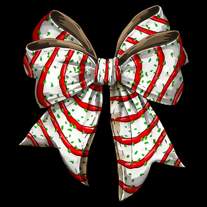 Coquette Bow Christmas Tree Cake Christmas Vibes Wool Snapback Cap
