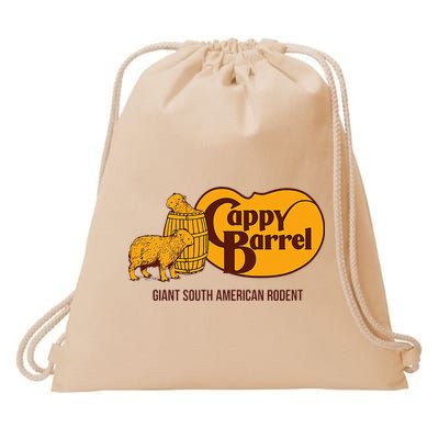 Cappy Barrel; Capybara Campaign Store Logo Drawstring Bag