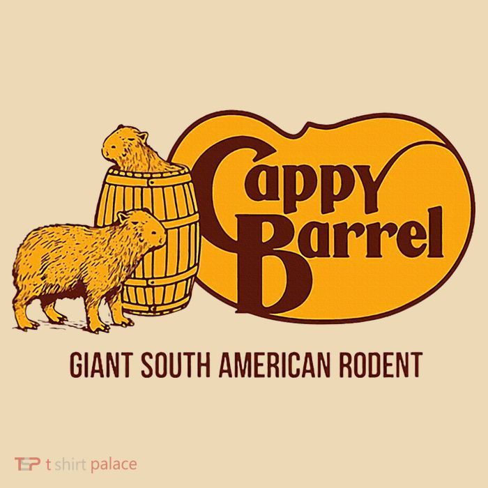Cappy Barrel; Capybara Campaign Store Logo Drawstring Bag