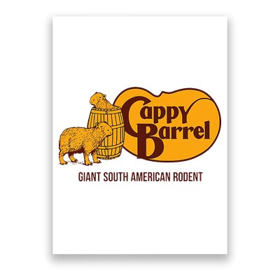 Cappy Barrel; Capybara Campaign Store Logo Poster