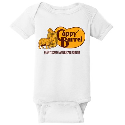 Cappy Barrel; Capybara Campaign Store Logo Baby Bodysuit
