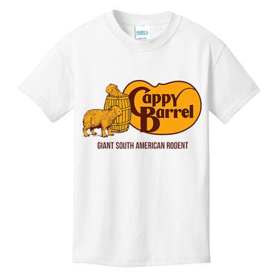 Cappy Barrel; Capybara Campaign Store Logo Kids T-Shirt