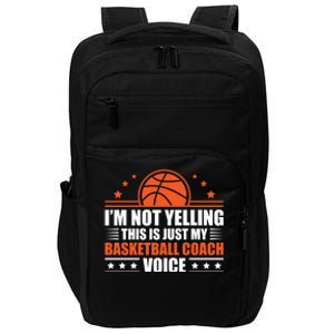 Cool Basketball Coach Basketball Coaching Voice Meaningful Gift Impact Tech Backpack