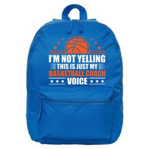 Cool Basketball Coach Basketball Coaching Voice Meaningful Gift 16 in Basic Backpack