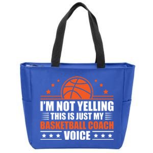 Cool Basketball Coach Basketball Coaching Voice Meaningful Gift Zip Tote Bag